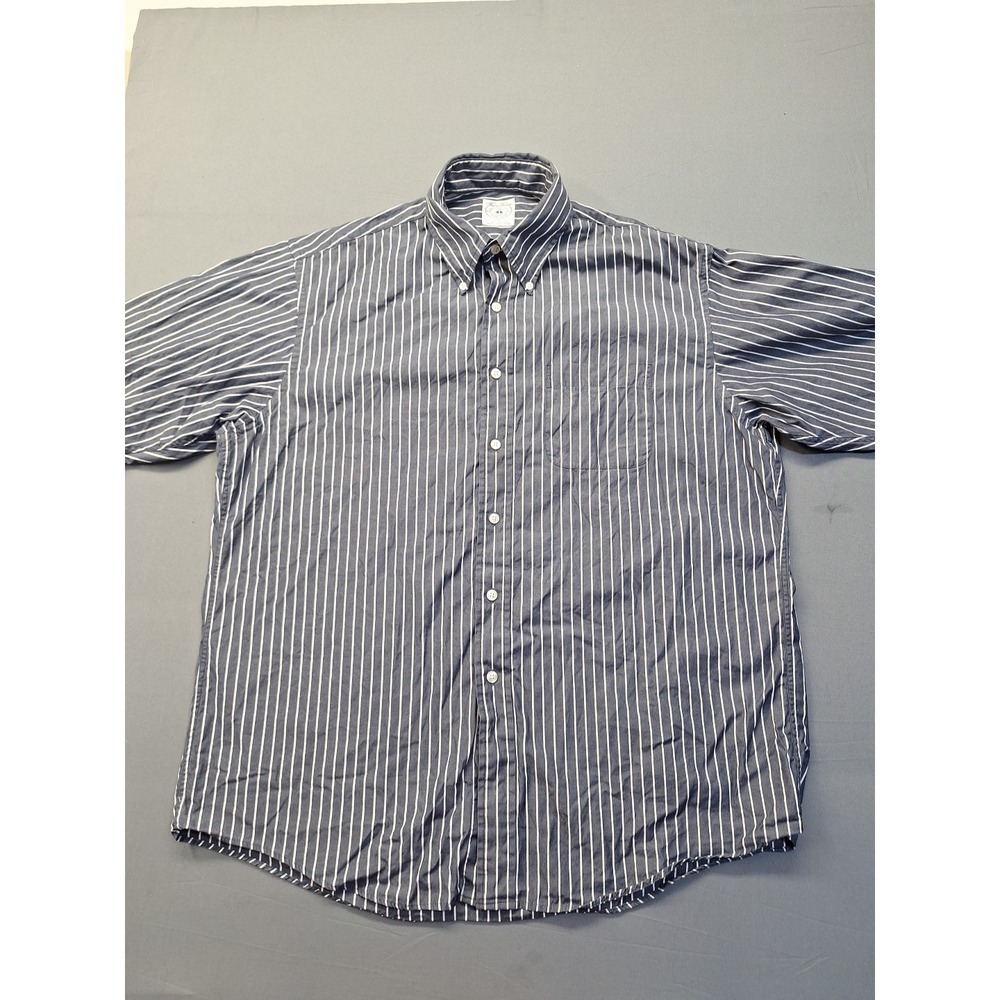 Brooks Brothers Large Grey Striped Sport Shirt Preppy Office Casual County Club - Picture 4 of 8